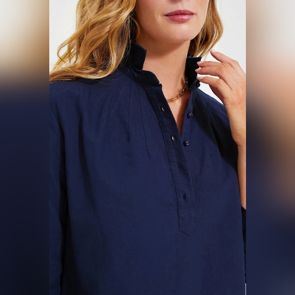 NWT French Navy Polly Dress Size XS In French Navy By Pomander Place - Picture 7 of 9